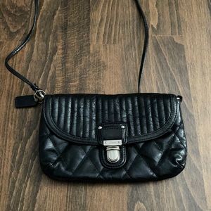 Coach cross body with 6 card slots, pebble leather